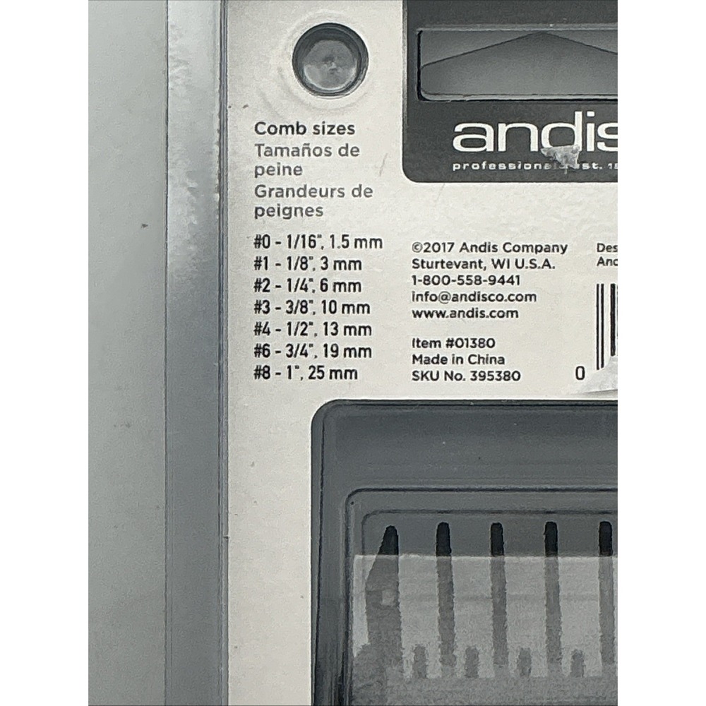 Andis 7-Piece Master Attachment Comb Set, Fits Clipper Models ML, GC, MBA - Picture 4 of 4